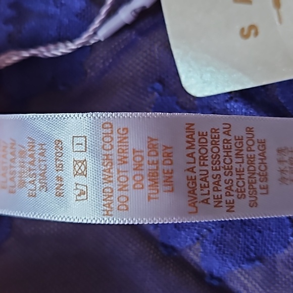 Savage x Fenty Strap Up Long Sleeve Lace Slip Dress-Taboo Blue-3X - Picture 4 of 9